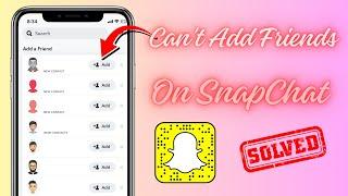 Something Went Wrong Snapchat Add Friend / iPhone / Android / 2024