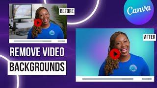 Remove Backgrounds from Photos AND VIDEOS in One Click with Canva