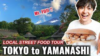 Shinjuku to Mt. Fuji Town by Expressway Bus, Local Street Food Tour and Super Hotel Onsen Ep. 422