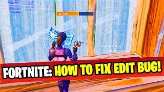 Fortnite - How To Fix Edit Delay Bug | New Edit Bug Fix!