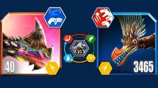 TAPEJALOCEPHALUS vs TROPEOGNATHUS - SUPER BATTLE SUPER MODS | JURASSIC WORLD THE GAME