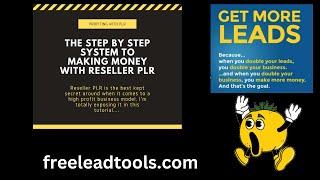 The Step By Step System To Making Money With Reseller PLR