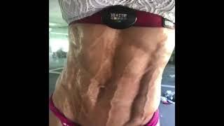 FBB Jenny Worth vascular abs and quads flex