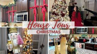 Christmas House Tour // Traditional Red + Gold  Home Decor