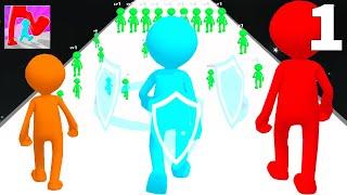 SCALE UP RUN - Merge stickmen Games Gameplay Part 1