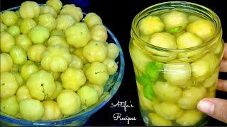 How To Preserve Gooseberry/Amla for long time | Star Gooseberry Pickle | Atifa’s Recipes