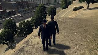 Cole Phelps launches a civilian off a cliff | L.A. Noire