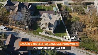 Spre vânzare casă în 2 nivele. Pașcani, sat. Porumbeni, 137 + 4 ari | Acces Imobil