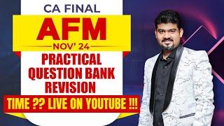 CA FINAL NOV 24 AFM mein 80+ is now MY GUARANTEE..Tell your feasible time & lets get on YOUTUBELIVE