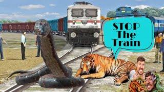 anaconda 🪱 vs lion  stop the train#trending #viralvideo#vfx #editing