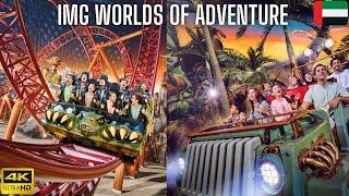 IMG Worlds of Adventure: Dubai's  Largest Indoor Theme Park | Best Rides Complete Tour | 4K