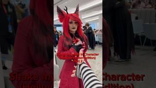 Shake my hand in character (helluva/hazbin edition part 2) #helluvaboss #hazbinhotel #lvlupexpo