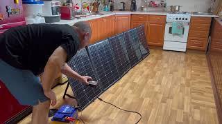 Складная солнечная панель на 300w с AliExpress. A 300w collapsible solar panel from AliExpress.