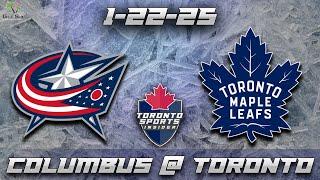 1-22-25 Columbus Blue Jackets vs Toronto Maple Leafs Game Audio | NHL LIVE Stream Cast & Chat