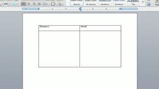 How to Compare Two Things Using Columns on Microsoft Word