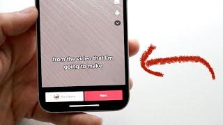 How To Add Captions To TikTok Video! (2023)