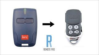 How to code/program a BFT Aftermarket Remote to Motor