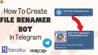 File Rename Bot Telegram Deployment | Malayalam | Naughty PROFESSOR