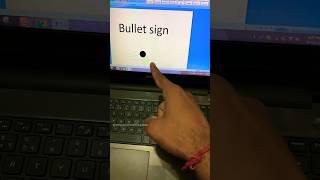 Bullet Symbol Shortcut #shorts #msword #computershortcutkeys #computer #viral