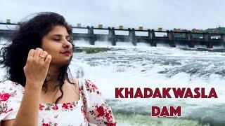 Khadakwasla Dam | Red Alert   | Water Overflow| Pune Heavy Rain | खडकवासला धरणं १००% भरले