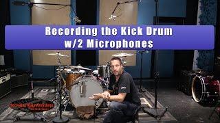 Recording kick drums with 2 microphones