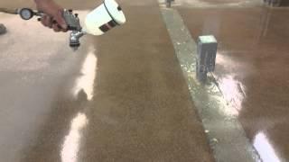 Honed and sealed polished concrete