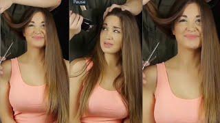 Beautiful Long Hair Girl Head Shave || Girl Head Shave || Long Hair Girl To Bald Girl