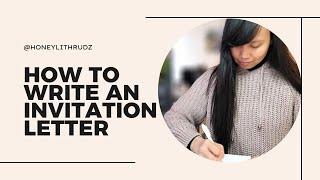 How to write an invitation letter for visa application or for immigration