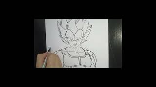 Nour Draw Vegeta #shorts