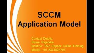 SCCM  Application Model