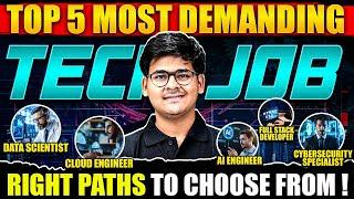 Top 5 Most Demanding Tech Job in India 2024 ! | High Salary Jobs | Right Paths to Choose From