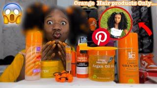 Doing My hAir ONLY using Orange products!! *Pinterest inspired*