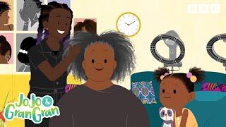 First Time at the Hairdressers! | It's Time to Go to the Hairdresser's | JoJo and Gran Gran Official