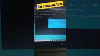 Set Shutdown Timer using cmd