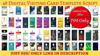 Digital Visiting Card With 48 Premium Card Themes | Digital Visiting Card Script | Infinitix Coder