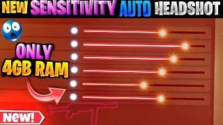 ( 4GB RAM ) SENSITIVITY SETTING || FREE FIRE AUTO HEADSHOT SENSITIVITY SETTINGS AFTER UPDATE 2024