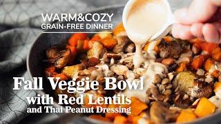 Vegan Autumn Bowl: Red Lentils and Thai Peanut Butter Recipe