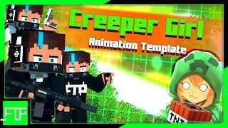 Creeper Girl - Short - Meme Template | Mine Imator Minecraft Animation