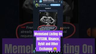 Memeland Listing On Hotcoin |Memeland Withdraw On Hotcoin | Memes Token Claim | Memeland New Update