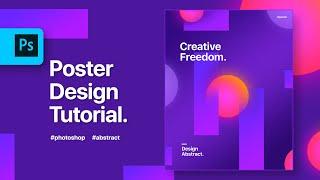 Abstract Poster Design in Photoshop | Photoshop Tutorial In Hindi