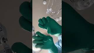 Surgical Glove up #asmr #glovesounds #asmrgloves #gloves #asmrvideos #asmrmedical #asmrsurgery