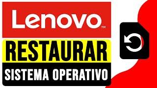 Como RESTAURAR SISTEMA OPERATIVO Lenovo ThinkPad a su Estado de Fábrica 2024 | Restablecer Lenovo