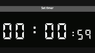 60 seconds countdown| 60 seconds timer countdown|digital alarm clock