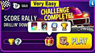 drillin down rainbow very easy challenge | score rally match masters solo | drillin down solo