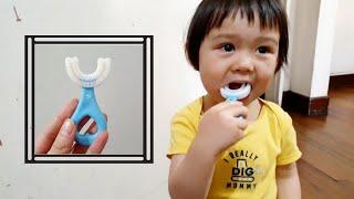 U-Shaped Toothbrush for Toddler REVIEW | Manual Type
