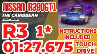 Asphalt UNITE - NISSAN R390GT1 Grand Prix Round 3 | 1⭐ Touchdrive Instructions | Beach Landing