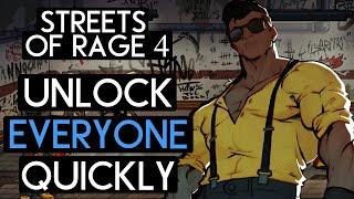 7 TIPS to Unlock All Characters QUICKLY - Streets of Rage 4 Guide