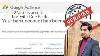 Can two adsense accounts be connected with the same bank ?
