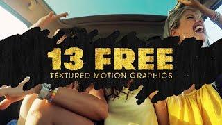 13 FREE Textured Motion Graphics For Premiere | Free Assets