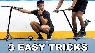 3 EASY FLAT SCOOTER TRICKS